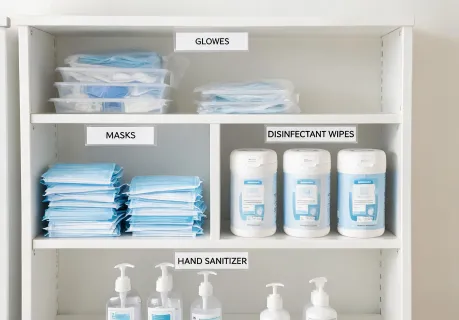 Care team infection control storage